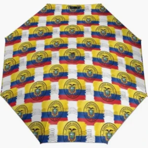 Ecuador Fully Automatic Folding Umbrella with Custom National-Themed Design