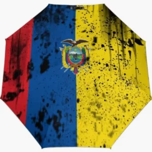 Ecuador Fully Automatic Folding Umbrella with Custom National-Themed Design
