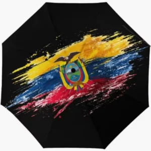Ecuador Lightweight Daily-Carry Fully Automatic Folding Umbrella with Custom National-Themed Design