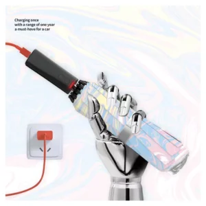 Electric Umbrella, Fully Automatic Open and Close, Rainbow Pattern