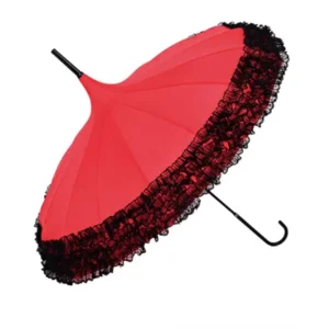 Elegant Gothic Style Parasol for Sun & Rain Girls Wedding Protection Sunshade Lace Pagoda Umbrella Parasols