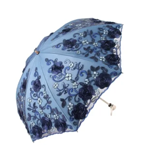 Embroidered Wedding Gifts Outdoor Floral Umbrella Lace Parasols Umbrella for Garden Party Photography G25-82