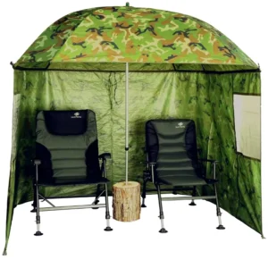 Europe-Style Carp Camouflage Outdoor Fishing Beach Umbrella Manual Control for Adults