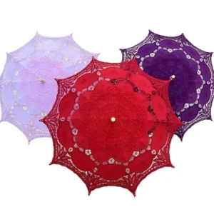 European Style Wedding Bride Parasol Hand Crafted Embroidery Lace Umbrella French Lace Princess Dance Photography Umbrellas