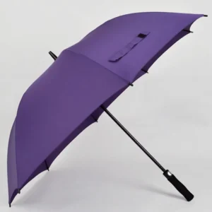 Extra Large 8K Golf UV Umbrella Windproof Plastic Semi-Automatic Travel Straight Umbrella