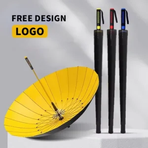 Extra-Large Double-Canopy Golf Umbrella, Windproof, UV Protection, Custom Logo