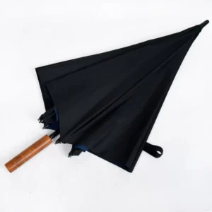 Extra Large Manual-Opening Wooden Handle Waterproof Sun and Rain Double-Layer Windproof Golf Umbrella Custom Design Logo