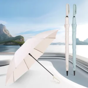 Extra Large Oversized Golf Outdoor Umbrella Heavy Duty Long Semi-Automatic Opening Windproof Stick Rain Umbrella with Carabiner