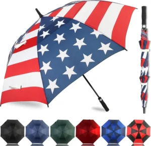 Extra Large Oversized Golf Semi automatic Umbrella Heavy Duty Big Long Windproof Stick Rain Custom Printing Umbrellas logo
