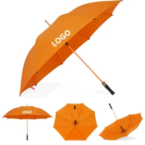 Extra-Large Single-Layer Waterproof Fiberglass Wind-Resistant Sun and Rain Outdoor Straight Umbrella