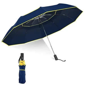 Extra Large Windproof Golf Umbrella with Strong Frame and Anti-Reverse Design