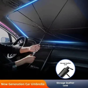Extra-large Custom Car Umbrella Sunshade UPF 50+ Front-Window Car Sunshade Umbrella for Car