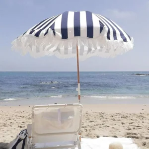 Factory 180CM Wooden Pole Bohemian Fringe Parasol Vintage Custom Print Boho Beach Umbrella with Tassels