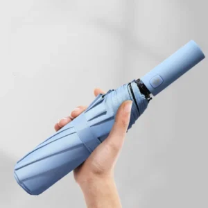 Factory 3-Fold Automatic UV-Protection Portable Rain Umbrella