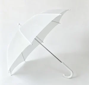Factory Blank White Kids Straight Umbrella 8 Ribs Custom Printed Logo Children Umbrella