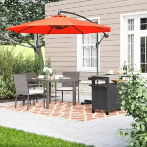 Factory Cantilever Hanging Banana Umbrella Sun-Shading Waterproof Outdoor Leisure Hotel Umbrella