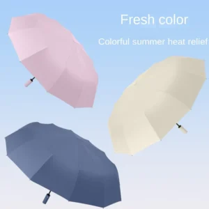 Factory Classic Automatic Umbrella Windproof 3 Fold Umbrellas Tiny Portable Folding Rain Foldable Umbrellas