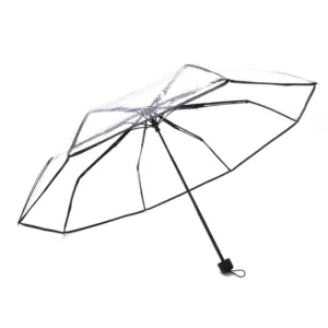 Factory Clear Transparent Straight PVC Umbrella Multiple Colors