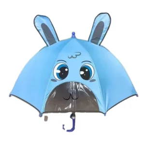 Factory Custom 3D Design Classic Straight Children’s Umbrella, Semi-Automatic Control, Cartoon Style