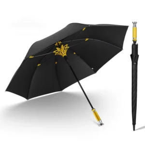 Factory Custom Logo Windproof Rainproof Reinforced Thick Fiberglass Rib Golf Umbrella Business Gift
