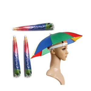 Factory Custom Promotion Fan Gift Mini Sun Rain Head Umbrella Small Head Hat Umbrella