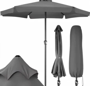 Factory-Customized 3.3-Meter Aluminum Garden Parasol, Waterproof UV-Protective Center-Pole