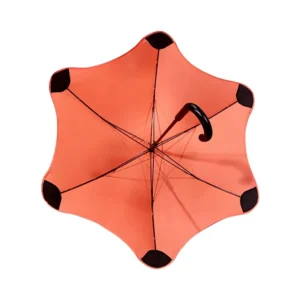 Factory Customized 6 Panel 21 Inch Blunt Metro Travel Straight Umbrella with U-Curved Handle