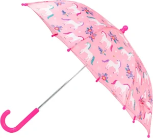 Factory Customized Logo 16 Inch Clear Umbrellas Kids Parasol Colorful Pongee Cloth Cute Umbrella with Printing for Promotion