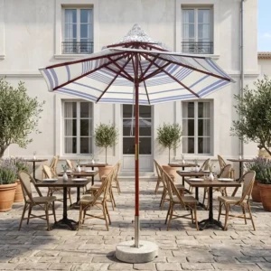 Factory Direct Double Top Peak Center Pole Patio Umbrella Custom Size Windproof Double Canopy Outdoor Parasol for Courtyard and Gym