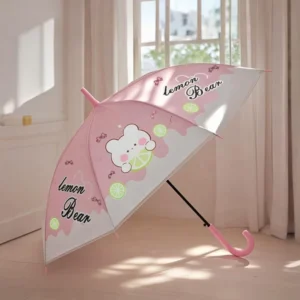 Factory Direct Hot Sell Children’s Umbrella Cute Cartoon Patterns Business Gifts Semi Automatic Opening Polyester Material Brand