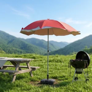 Factory Direct OEM Garden Sun Umbrella Custom Logo Waterproof Anti-UV Large Foldable Outdoor Beach Parasol