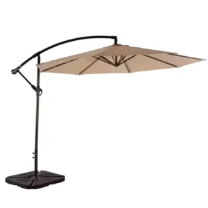 Factory Direct Sale Waterproof 8 Steel Ribs 3m Round Umbrella Garden Full Size Offset Coffee Patio Outdoor Sun Umbrella Parasol