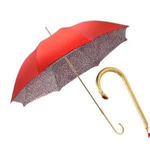 Factory Direct Sales Double Layer Handlebar Umbrella Long Handle Advertising Umbrella Custom Printing High End Gift Umbrella