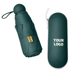 Factory Direct Supply Capsule UV Mini Pocket Umbrella with Logo Customization