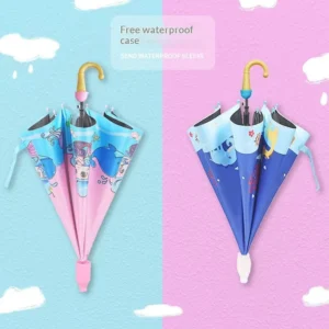 Factory Direct Supply Children’s Cartoon Cute Sunshade Umbrella Collision Cloth UV Protection 8 Ribs Logo Printing