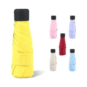 Factory Direct Woman Small Folding Umbrella Portable Capsule Mini Pocket Umbrella