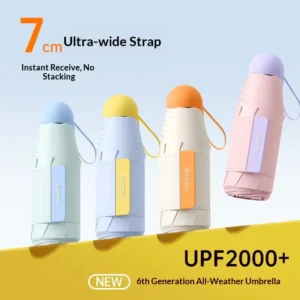 Factory Five-folding Color-block Mini Manual Umbrella Foldable Lightweight UV-protective Women’s Umbrellas