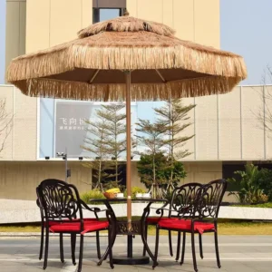 Factory Large Double Layer Round Square Umbrella Hotel Garden Canopy Shade