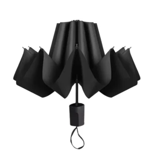 Factory Manual Open Reverse 3-Folding Umbrella Anti-UV Sunshade 8K Sun and Rain Umbrella