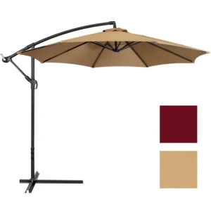Factory Modern Rainproof Garden Beach Umbrella with Iron Handle