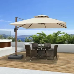 Factory Modern Waterproof Fabric Patio Garden Outdoor Umbrella