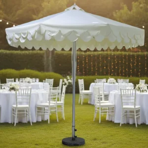 Factory Outdoor Furniture Garden Market Patio Pagoda Parasol Sunshade Beach Umbrella Wave Fringe