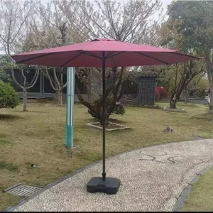 Factory Outdoor Garden Patio 10ft Steel Canopy Umbrella with Middle Pole