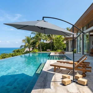 Factory Outdoor Large Banana Cantilever Garden Patio Umbrella