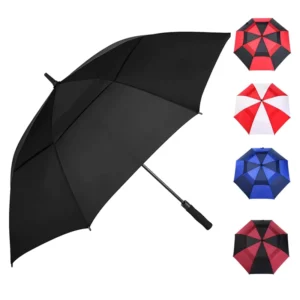 Factory Personality Umbrella Custom Prints Double Layer Automatic Golf Umbrella with Logo
