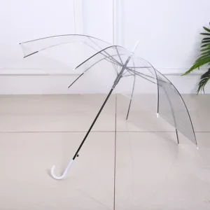 21-Inch Clear POE Gift Rain Straight Umbrella