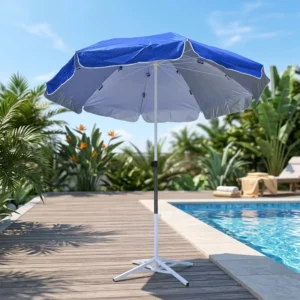 Factory Price Large Outdoor Waterproof Colorful Sunshade Foldable Portable Patio Parasol Bulk Low MOQ