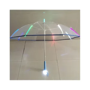 Factory Price POE Fiberglass and Arylic Frame Transparent LED Umbrella