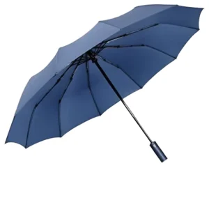 Factory Price Strong 3 Fold Automatic 12 Ribs Long Handle Modern Straight Umbrella for Business Gifts & Travel