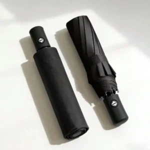 Factory Promotional High Quality Automatic Custom logo 3 Folding Umbrella with Uv Coating for the Rain